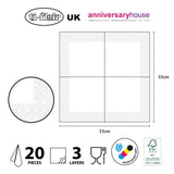 Anniversary House Tiflair Lunchservetter, Leopardtryck, 3 Ply, Multicolor, 33 Cm