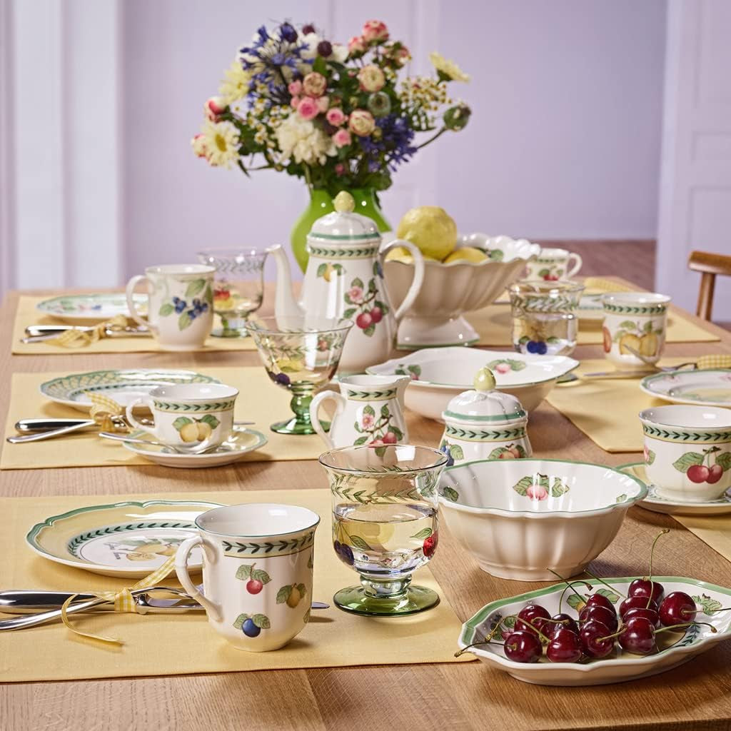 Villeroy & Boch French Garden Fleurence Mjölkmugg, 250 ml, Premium Porslin, Vit/Multicolor 1022810760 Storlek L (34-36)