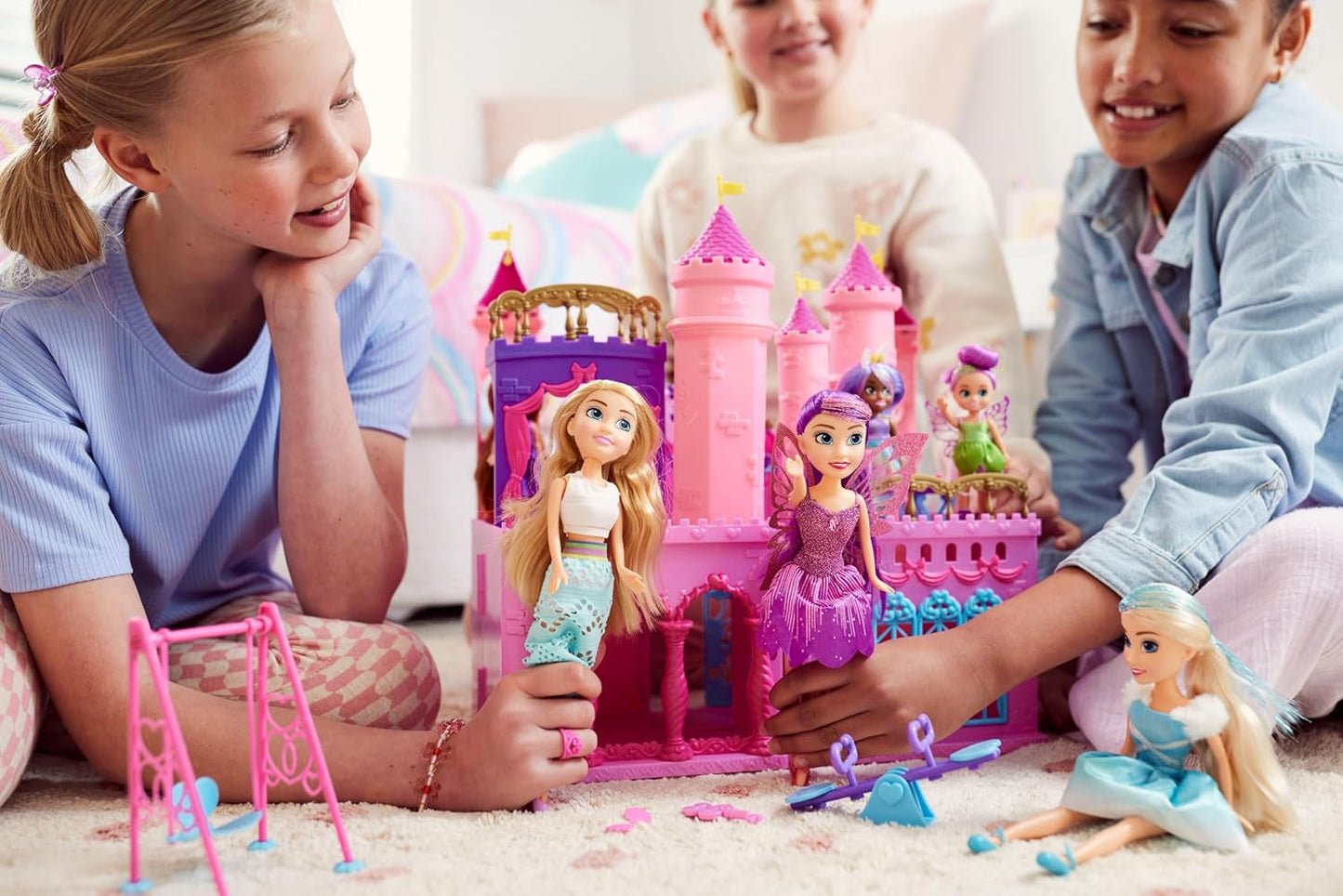 -Dolls-4,7"-Fantasy Little Friend Collection Set med 10 st