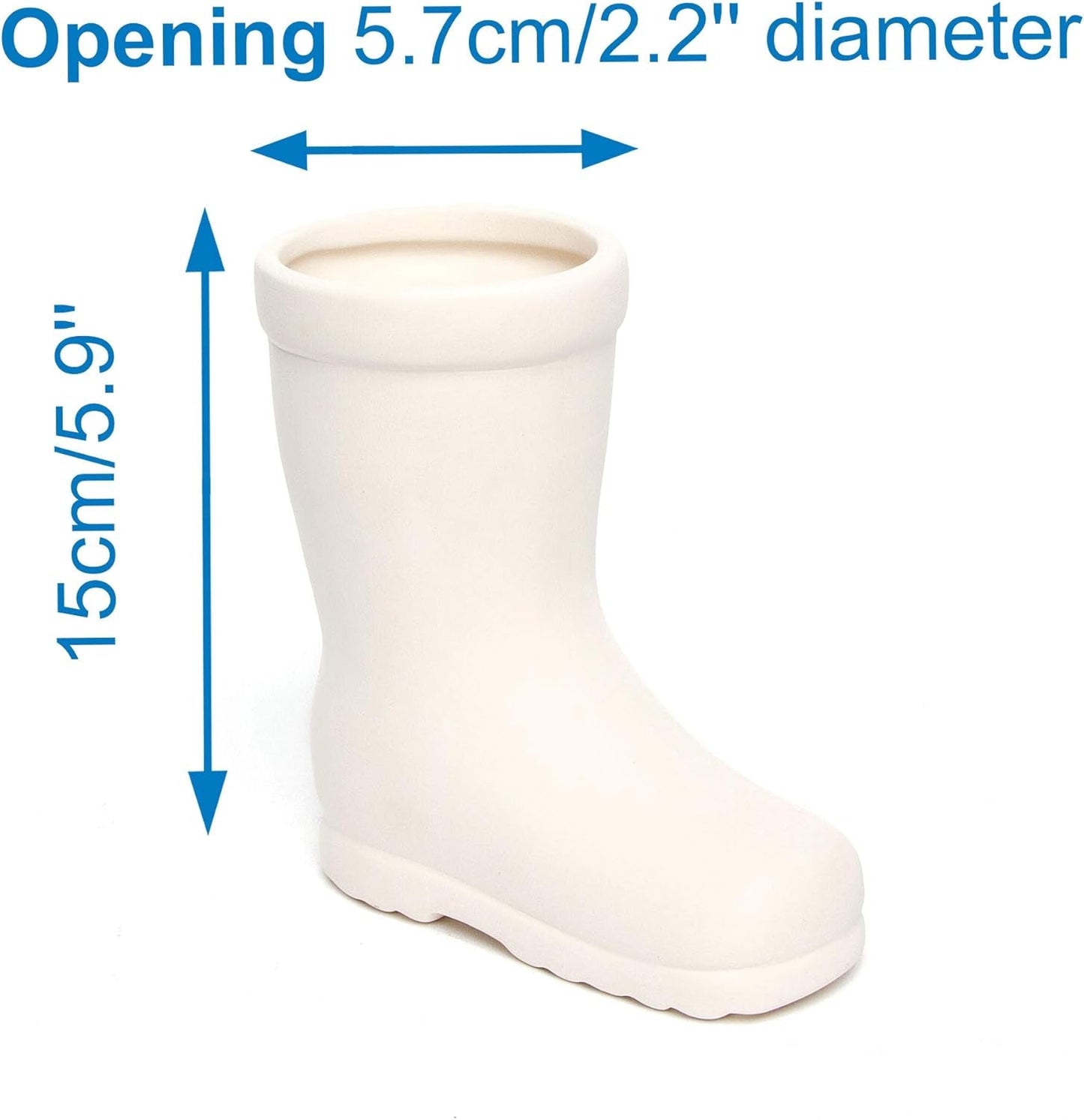 Baker Ross 'Wellies' keramiska krukor för barn (2-pack)