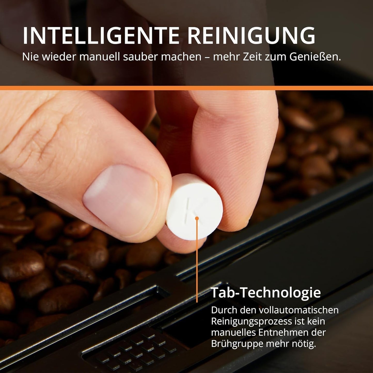 KRUPS Arabica Picto automatisk espressomaskin, kompakt design, lätt att använda, intuitivt justerbar vridreglage, mjölkskummare, 2-koppsfunktion, espressomaskin, svart, EA810870