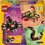 LEGO Creator 3In1 Vilda djur: Överraskningsspindel - leksak att bygga om till en skorpion eller ormfigur - byggset med 3 modeller - present till pojkar och flickor från 7 år 31159 Byggset Besuche den LEGO-Store