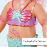 BABY Born Little Sister Mermaid 46 cm Vattentät sjöjungfrudocka med långt hår och rörlig glitterfena, inkl. tiara och kam, 833681 Zapf Creation Dolls Naty Shop