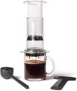 AeroPress original kaffe- och espressobryggare, bärbar kaffebryggare på baristanivå med kammare, kolv och filter, snabbkaffe- och espressobryggare