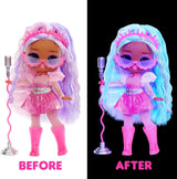 L.O.L. Överraskning! Tweens Neon Pop Stars - Kitty K - 1 modedocka med bakgrundsbelysta överraskningar och 10+ Pop Star-kläder och tillbehör, inklusive retromikroband, present till barn 4+ Naty Shop Dolls