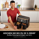 Ninja Foodi AF400EUCP MAX Dual Zone Air Fryer, 9,5 L Airfryer, 2 fack, med tång, non-stick beläggning Hushållsapparater Naty Shop