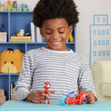 SPIDEY och HANS FANTASTISKA VÄNNER Marvel Spidey Motorcykelfigurleksak för pojkar och flickor från 3 år och uppåt Actionfigurer Naty Shop