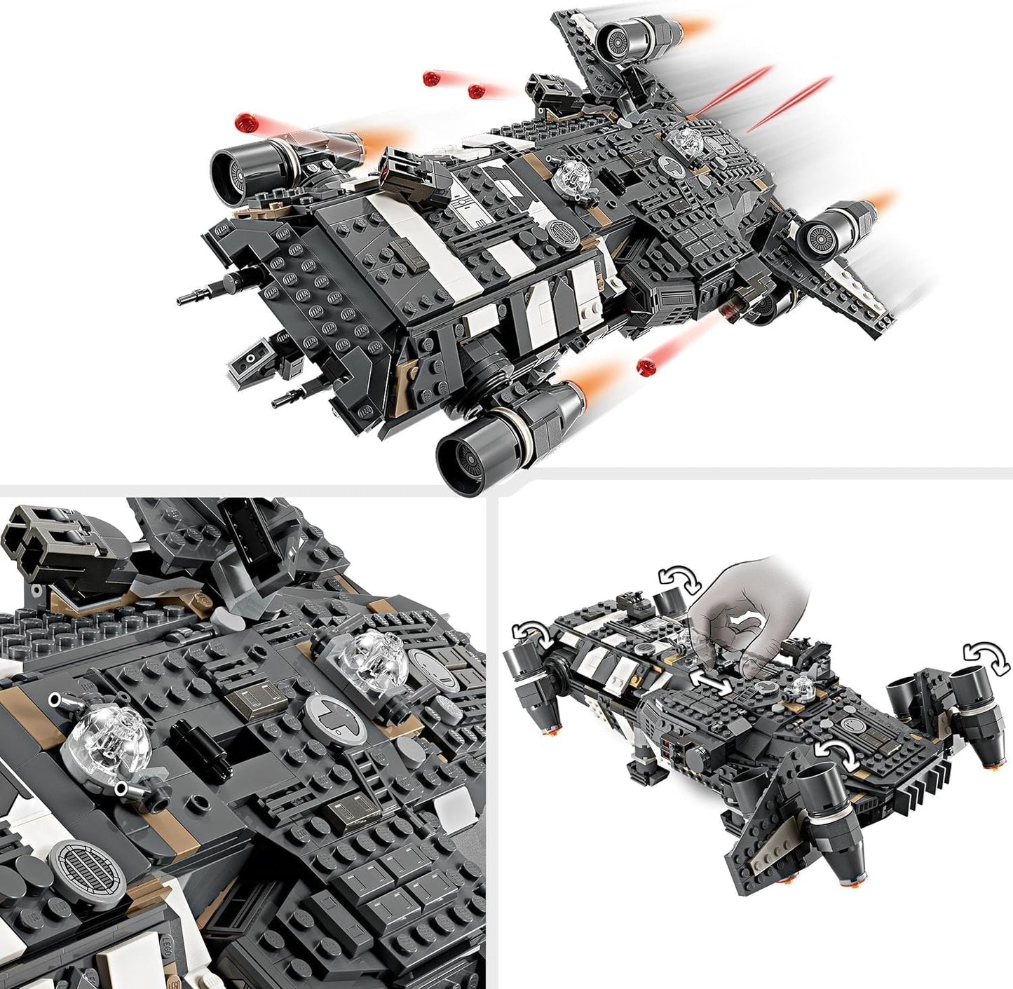 LEGO Star Wars: Skeleton Crew Onyx Cinder, byggbar och samlarbar rymdskeppsleksak för pojkar och flickor med 5 tecken, presentidé för fans från 10 år 75374 Byggset Besuche den LEGO-Store