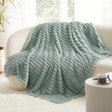 BEDSURE Sage grön fleece filt för soffa - Supermjuka mysiga filtar för kvinnor, söt liten filt för tjejer, 127 X 152 Cm sängar och filtar Beuche den BEDSURE-Store