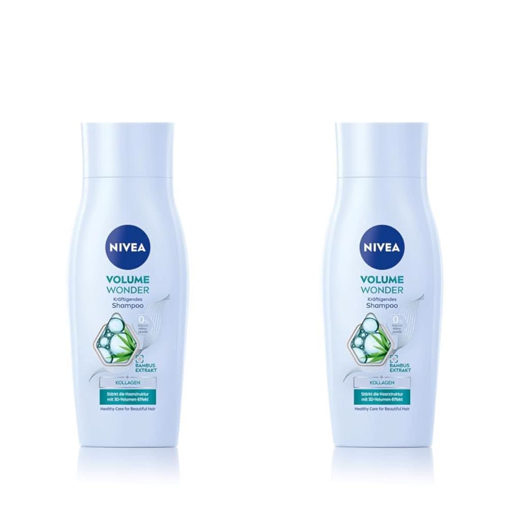 NIVEA Volume Wonder Strengthening schampo, volymschampo, 50 ml dusch och bad Naty Shop 2 x 50 ml