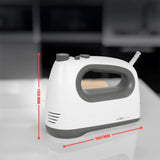 Clatronic Mixer | Kraftvoller 400 Watt-motor | Handmixer | Turbostufe & 5 Geschwindigkeitsstufen | Handmixer | Spülmaschinengeeignete Edelstahlquirle Und -Knethaken | HM 3775 Kitchen Naty Shop