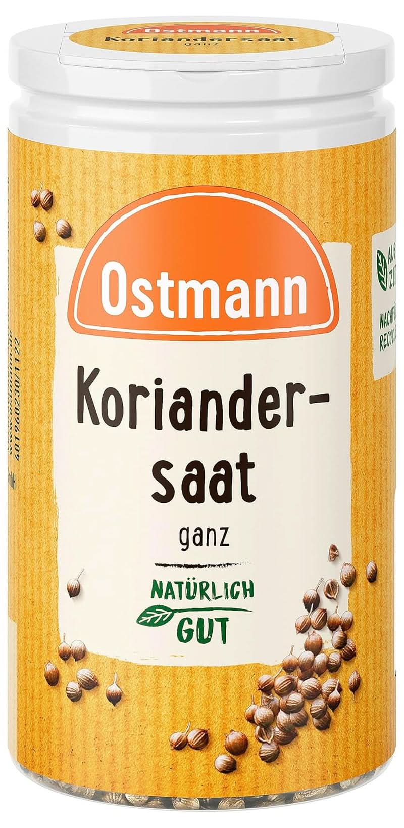 Hela korianderfrön (förpackningens utformning kan variera) Naty Shop Spices
