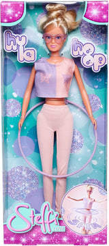 Simba 105733619 - Steffi Love Hula Hoop, leksaksdocka med sportoutfit, Hula Hoop och mekanisk funktion, 29 cm, åldrar 3+