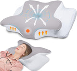 Hothands Memory Foam Kudde Ergonomisk ortopedisk kudde Sida Baksida Buksmärtlindring Kudde Förbättra sömnkvaliteten 62X41X13/11Cm Cervikala ortopediska kuddar Naty Shop Standardtitel