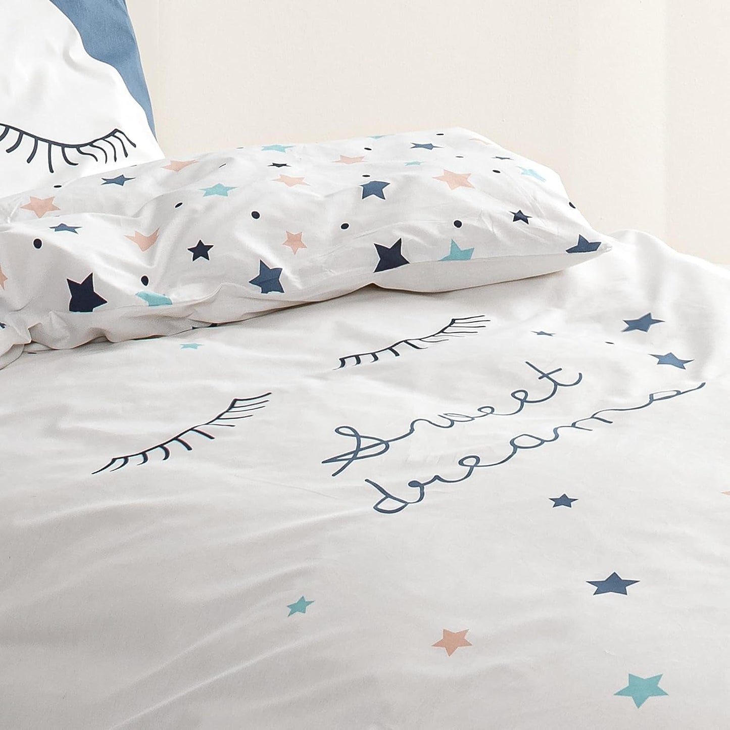 Sängset för barn, vändbart, Stars Sängkläder - barn Naty Shop