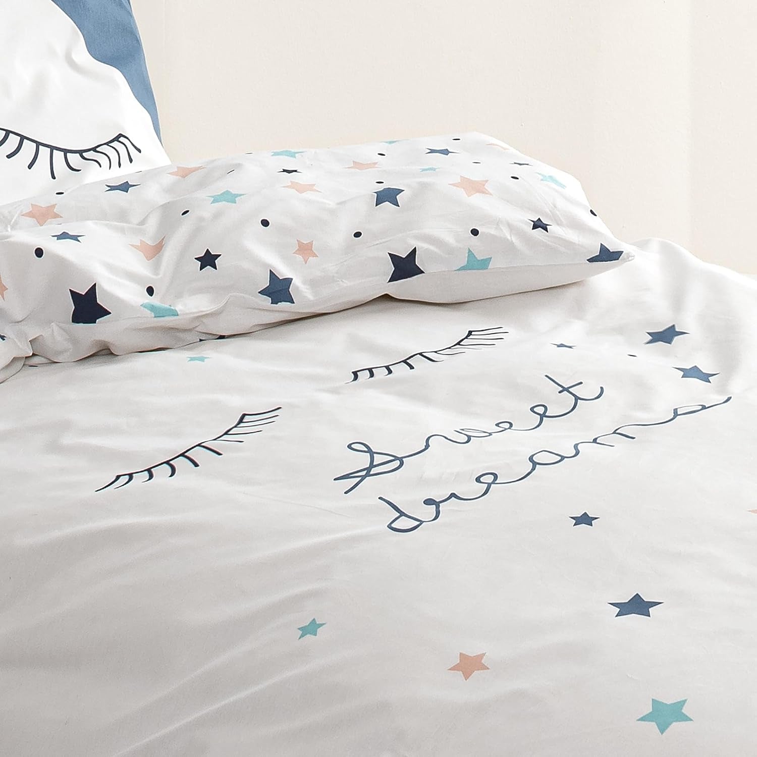 Sängset för barn, vändbart, Stars Sängkläder - barn Naty Shop