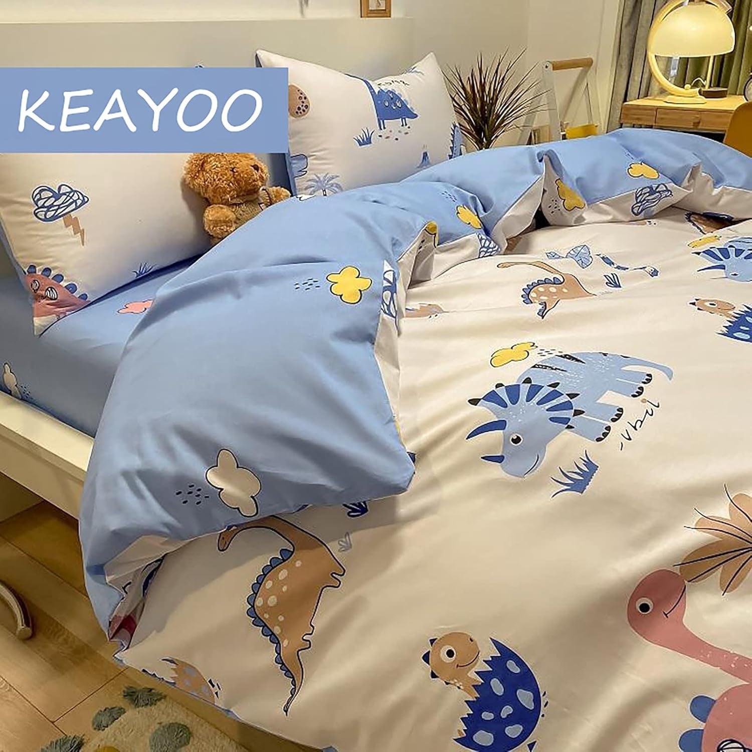 Sängkläder för barn, unisex, dinosaurier, bomull Sängkläder - barn Naty Shop