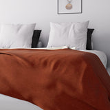 Soleil D'Ocre, Adele, överkast, soffkast, bomull, tegelröd, 220 X 240 Cm Sängar och filtar Besuche den Soleil d'ocre-Store