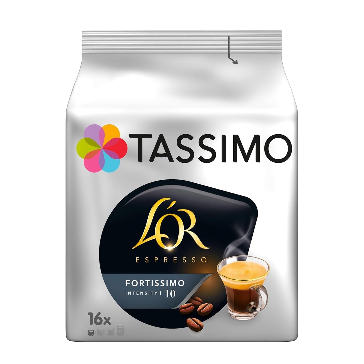 Tassimo Kapseln L'OR Espresso Fortissimo, 5 x 16 dynor, 80 Kaffeekapseln