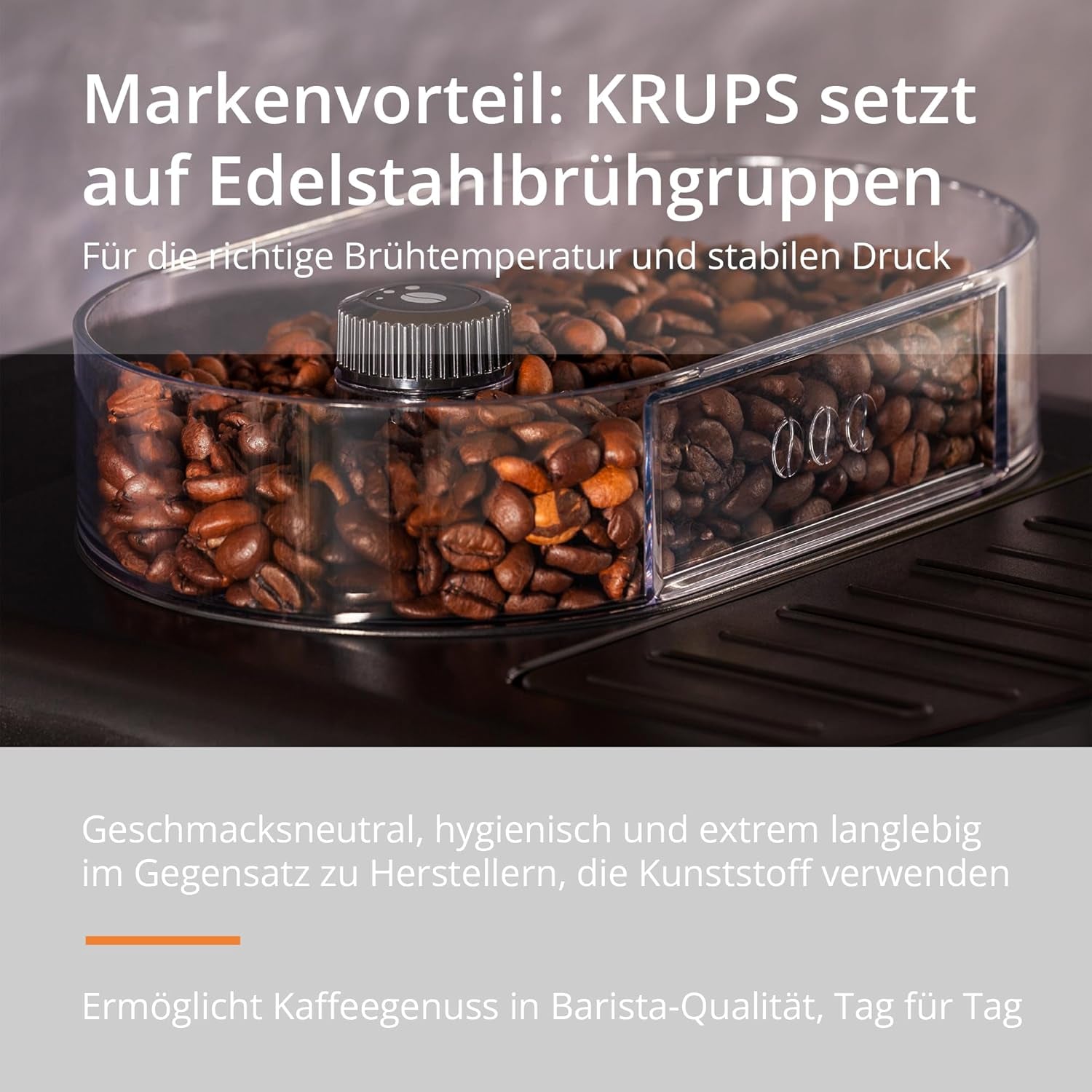 KRUPS Arabica Picto automatisk espressomaskin, kompakt design, lätt att använda, intuitivt justerbar vridreglage, mjölkskummare, 2-koppsfunktion, espressomaskin, svart, EA810870