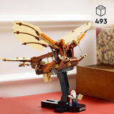 LEGO Icons Leonardo Da Vincis flygmaskin med flaxande vingar - Inkluderar minifigur och stativ - Byggset för vuxna - Heminredningsset - Presentidé - 10363 Byggset Besuche den LEGO-Store