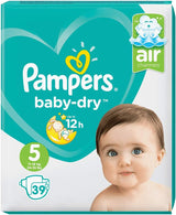 Blöjor Pampers 81657566 Baby-Dry Byxor, vit