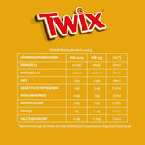 Twix vita chokladkakor; kola, kex, vit choklad; flera paket choklad; 5 barer (5 x 46 g)