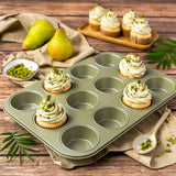 Zenker Muffinform Für 12 Stück – Ressourcenschonende Und Klimaneutrale Backform Für Muffins Und Cupcakes – 12Er Muffinblech Mit Veganer Antihaftbeschichtung Formar och brickor för bakning Naty Shop