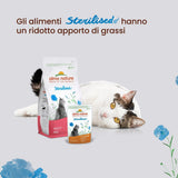 Almo Nature Functional - Steriliserad - Våtfoder för vuxna och äldre katter, steriliserad eller mindre aktiv - med torsk och kyckling - Låg fetthalt, återfuktande - 70g (pack med 6)