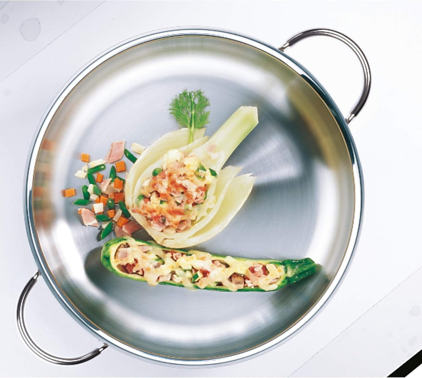 WMF Profi serverings-/stekpanna 28 cm induktion, Cromargan-panna i rostfritt stål, utan lock Grytor och stekpannor Naty Shop