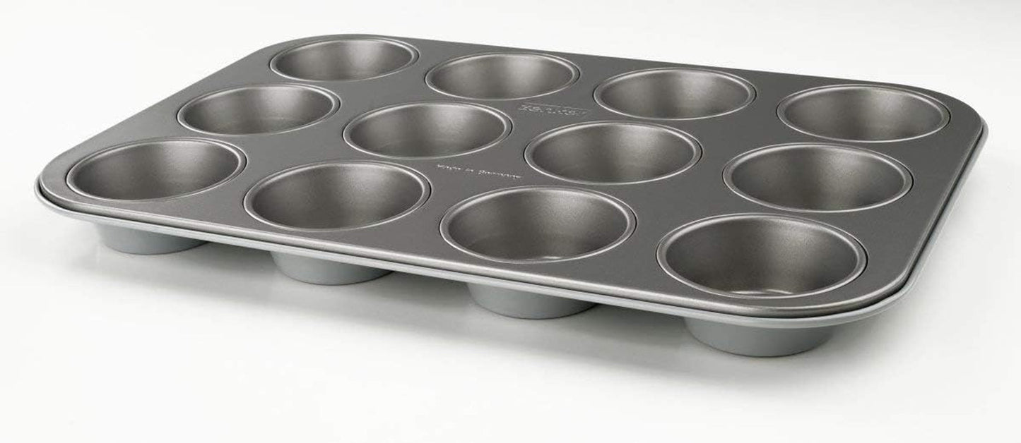 Muffinsform Zenker med 12 bakformar (Ø 7 cm), för muffins och cupcakes, mått: 38,5 x 26,5 x 3 cm Bakformar och plåtar Naty Shop