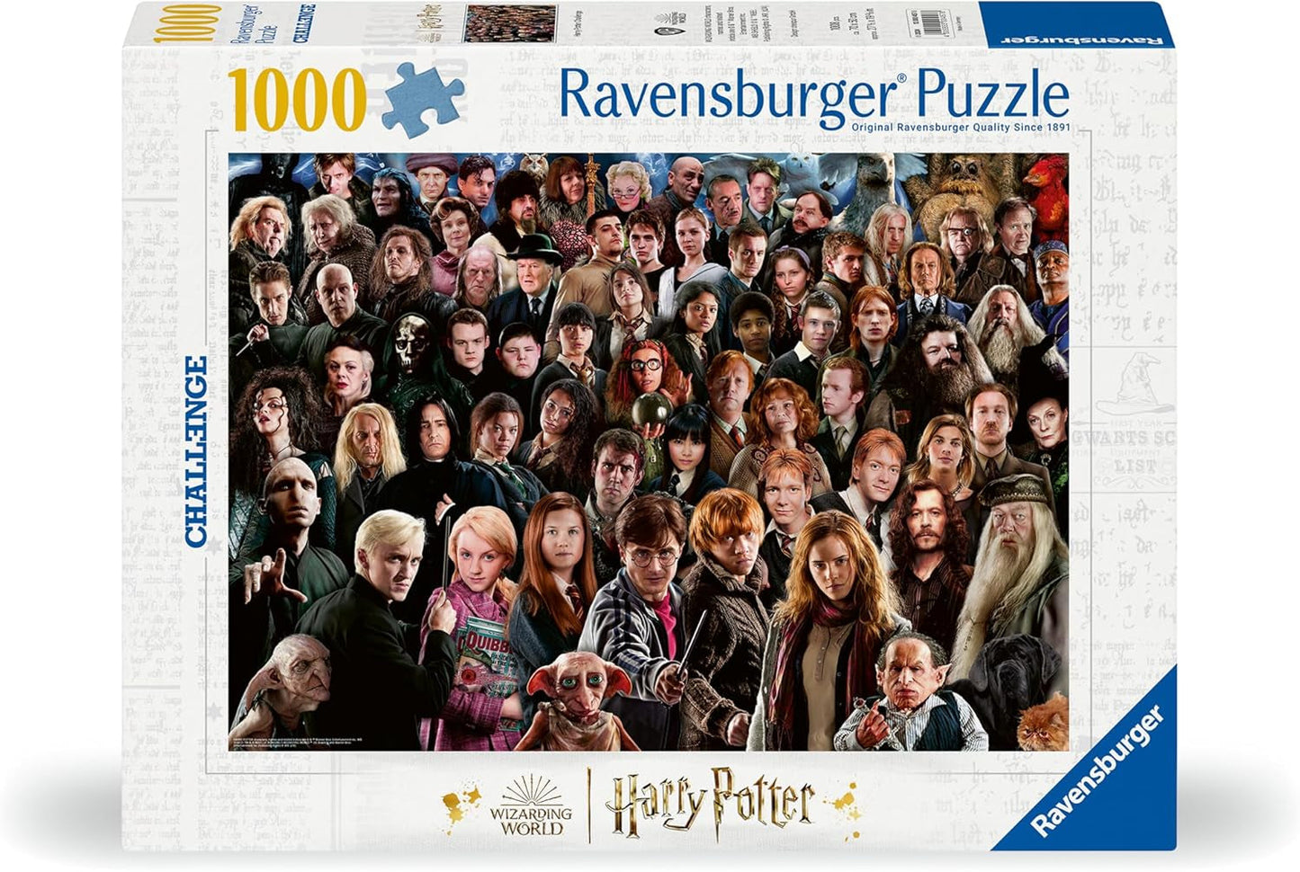 Ravensburger Harry Potter 1000 pusselbitar 12000457 - Över 70 karaktärer från Hogwarts trollkarlsvärld i ett pussel för vuxna och barn över 14 år Puzzle Naty Shop