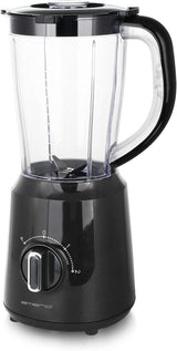 Emerio Standmixer BPA Frei Crush Ice Funktion 1.5L Behåller 2 Geschwindigkeiten + Pulse Funktion Messeinheit Aus Edelstahl Sicherheitsschalter Geschirrspülgeeignet 500 Watt BL-12816.8 Schwarz Bucatarie Naty Shop