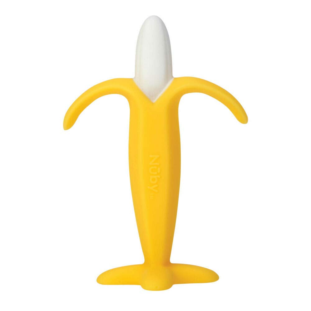 Nuby Nûby - Bananatandhjälp - 3 månader+, gul, 1 stycke (1 förpackning)