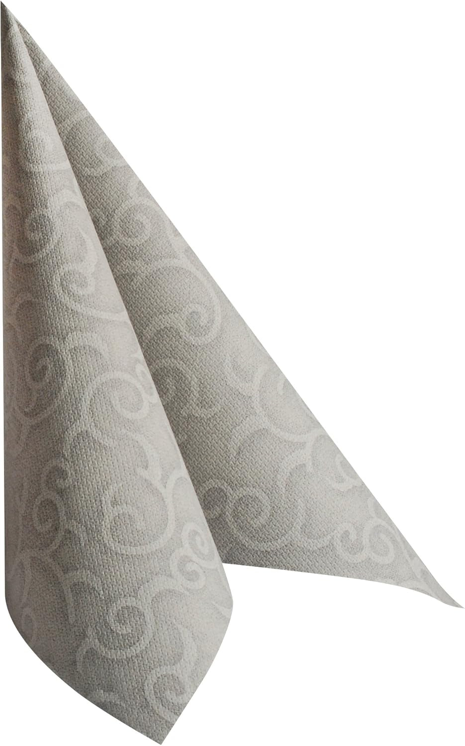 Papstar, 50 servetter "ROYAL Collection" 1/4-faldigt 40 Cm X 40 Cm Grå "Casali", #84889 (Pack of 2)