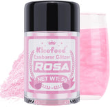 Kicofood, ätbart glitter, 5 gram, olika färger Glitter Naty Shop Pink