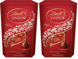 Lindt Choklad | Mjölkchokladstrut LINDOR | 500g | 38 Mjölkchokladbollar med Smält-i-munnen fyllning | Choklad present