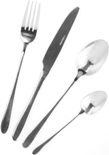 HOMLA Abele Besteckset Für Vier Personen 16-Teilig Edelstahl Hygienisch Elegant Leicht Zu Reinigen Guld Kök Naty Shop Silver
