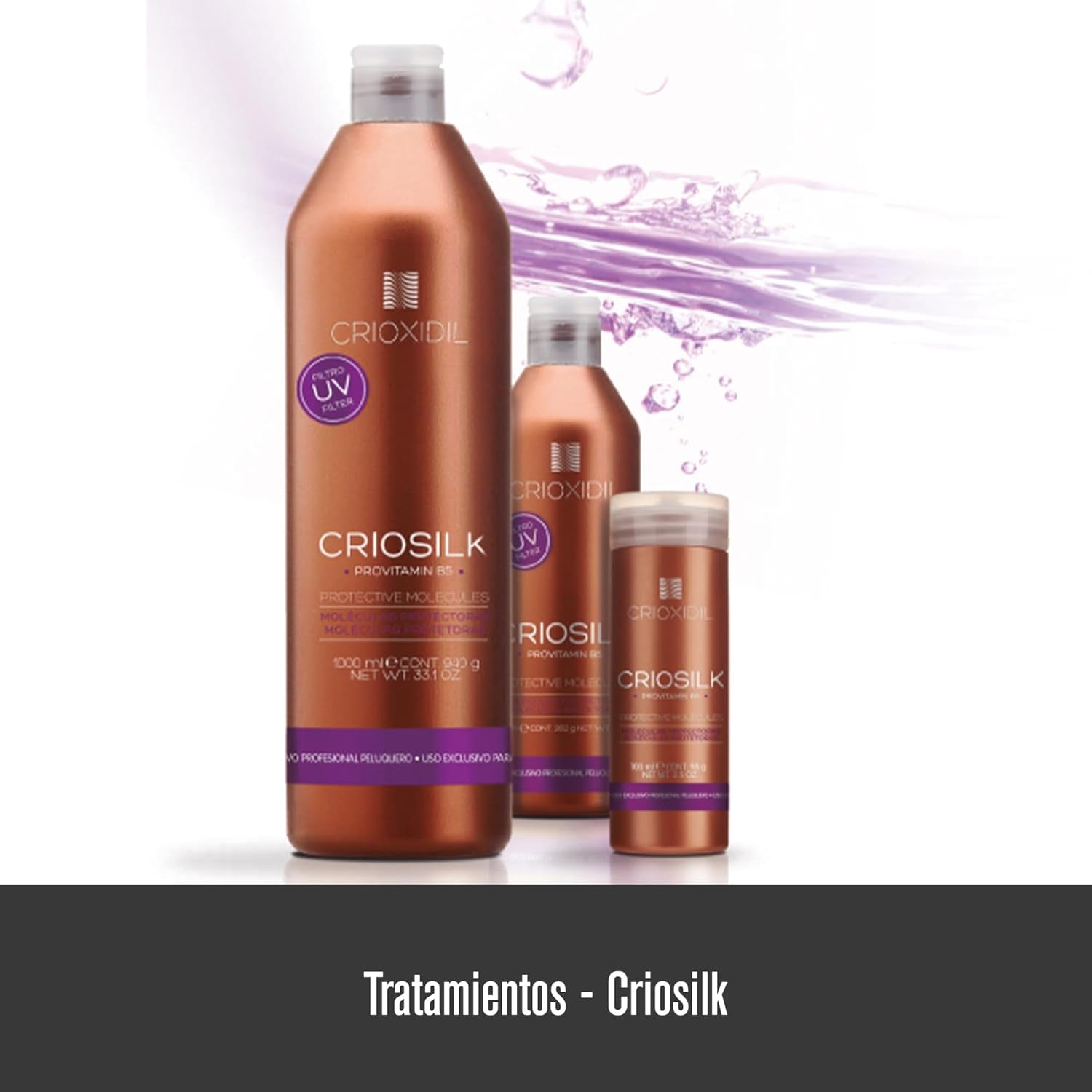 Criosilk hårbalsam, 300 ml, med provitamin B5 och sidenproteiner, ger skadat hår smidighet och glans, återfuktar och regenererar håret Naty Shop hårmask