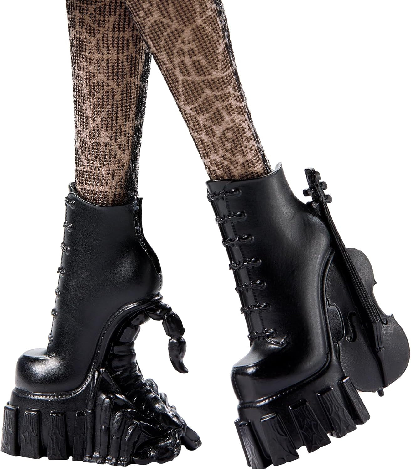 Monster High onsdagsdocka och tillbehör onsdag Addams samlarfigur i Nevermore Academy Uniform med iskall hand och ryggsäck dockställ HXJ04 Naty Shop Dolls