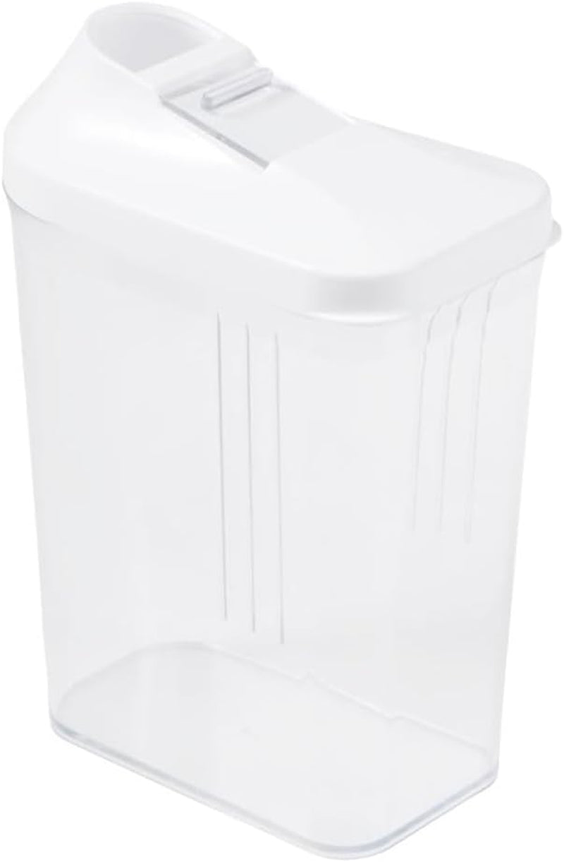 keeper hällbox för torra förråd, steglöst justerbart doseringslock, plast, 500 ml, 8 x 4,5 x 15 cm, Paola, vit Matförvaringslådor Naty Shop