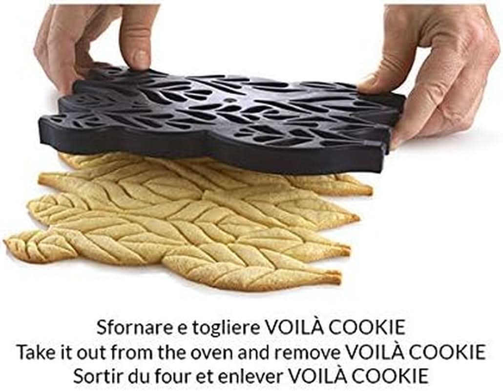 Silikomart, Voila Cookie Leaves, 240 mm X 150 mm, höjd 20 mm Kitchen Naty Shop