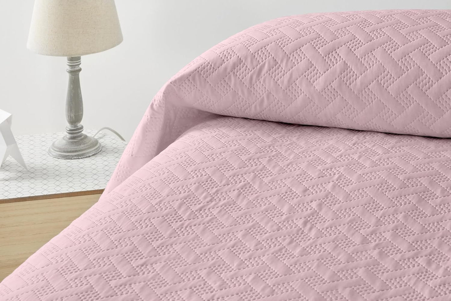 LISO - Överkast för 105 Cm - Bouti Säng Överkast - Vår och sommar - 200X260 Cm - Rosa sängar och filtar Besuche den Degrees hem-Butik Rosa säng 105 Cm