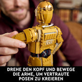LEGO Star Wars C-3PO B, byggbar droid, modell att samla, bygga och visa, nostalgisk presentidé för vuxna och fans, samlarbit, fantasylekset 75398 Byggset Besuche den LEGO-Store