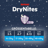 DryNites Absorberande sängvätningsblöjor för pojkar 4-7 år (17-30 kg), Jumbo månadspaket, 64