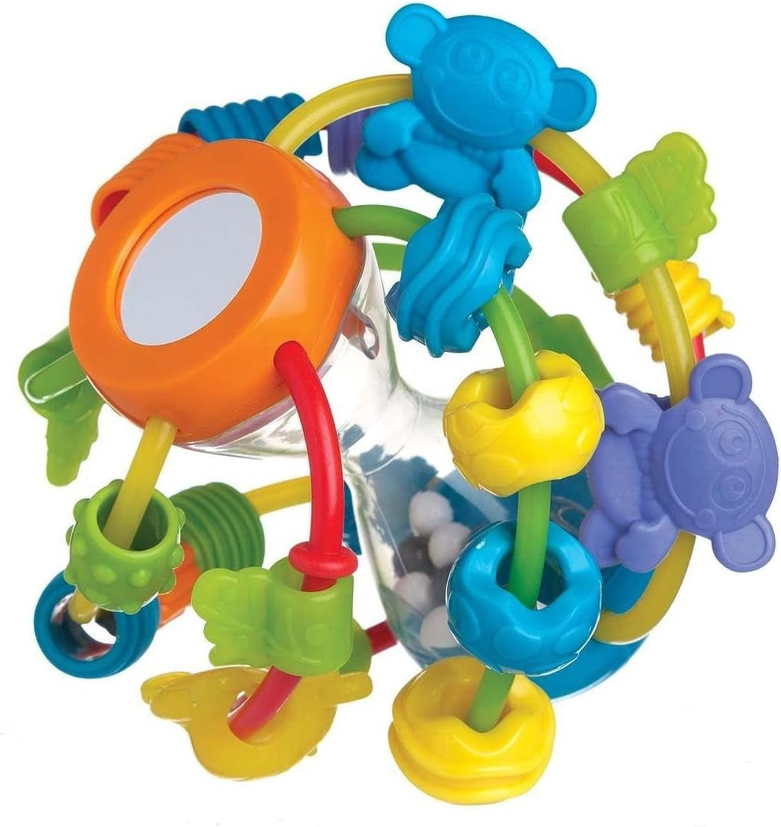 Playgro skallerboll för barn - skallerboll för barn - skallerboll för barn - skallerboll - motorik - leksak för barn - motorik för barn - färgglada Leksaker Bebe Naty Shop Lek och lär