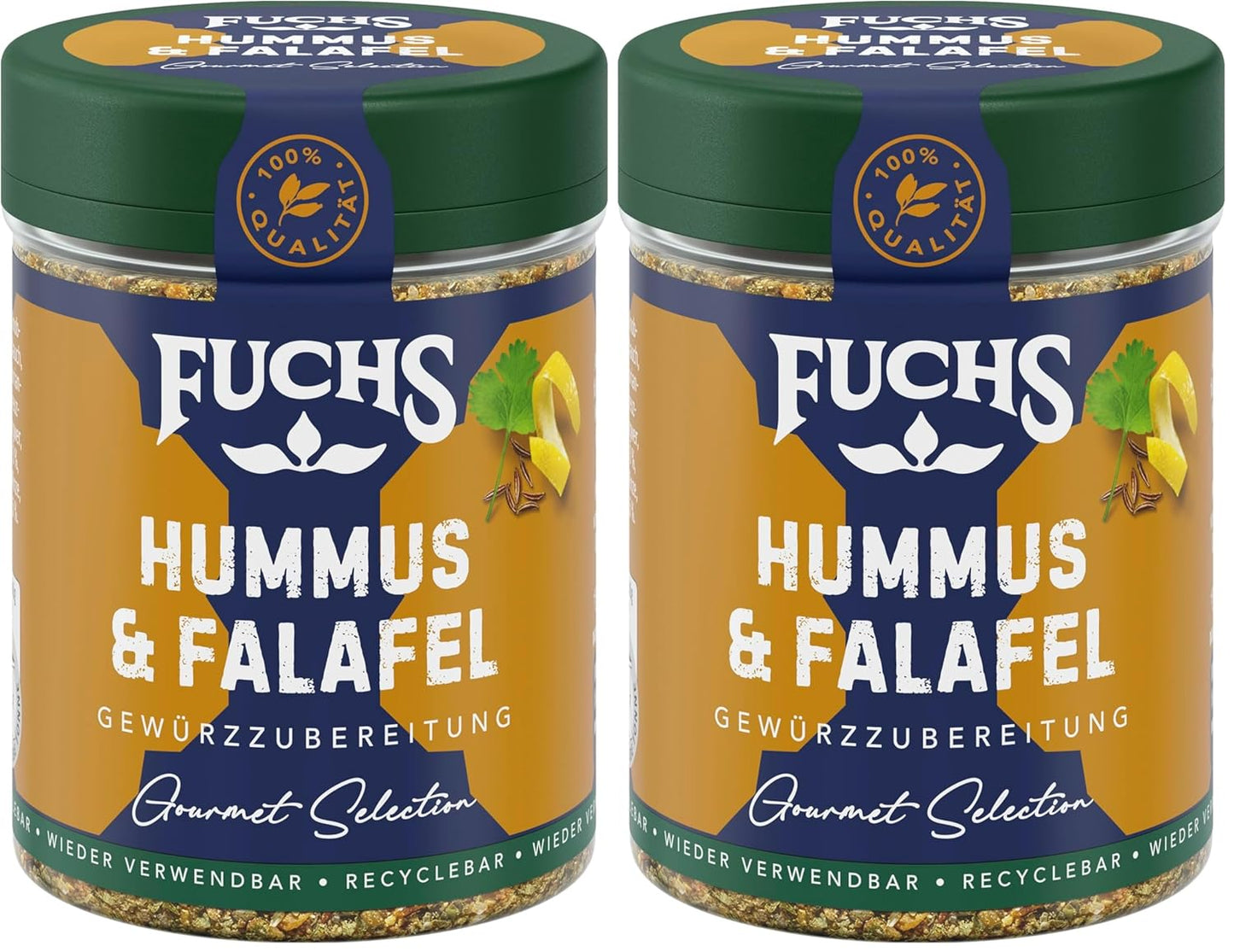 Fuchs Spices Gourmet Selection Mellanöstern/Afrika - Couscous och Bulgur Spice Mix Påfyllningsbar kryddmix för kryddning Bulgurrätter Vegansk 55g