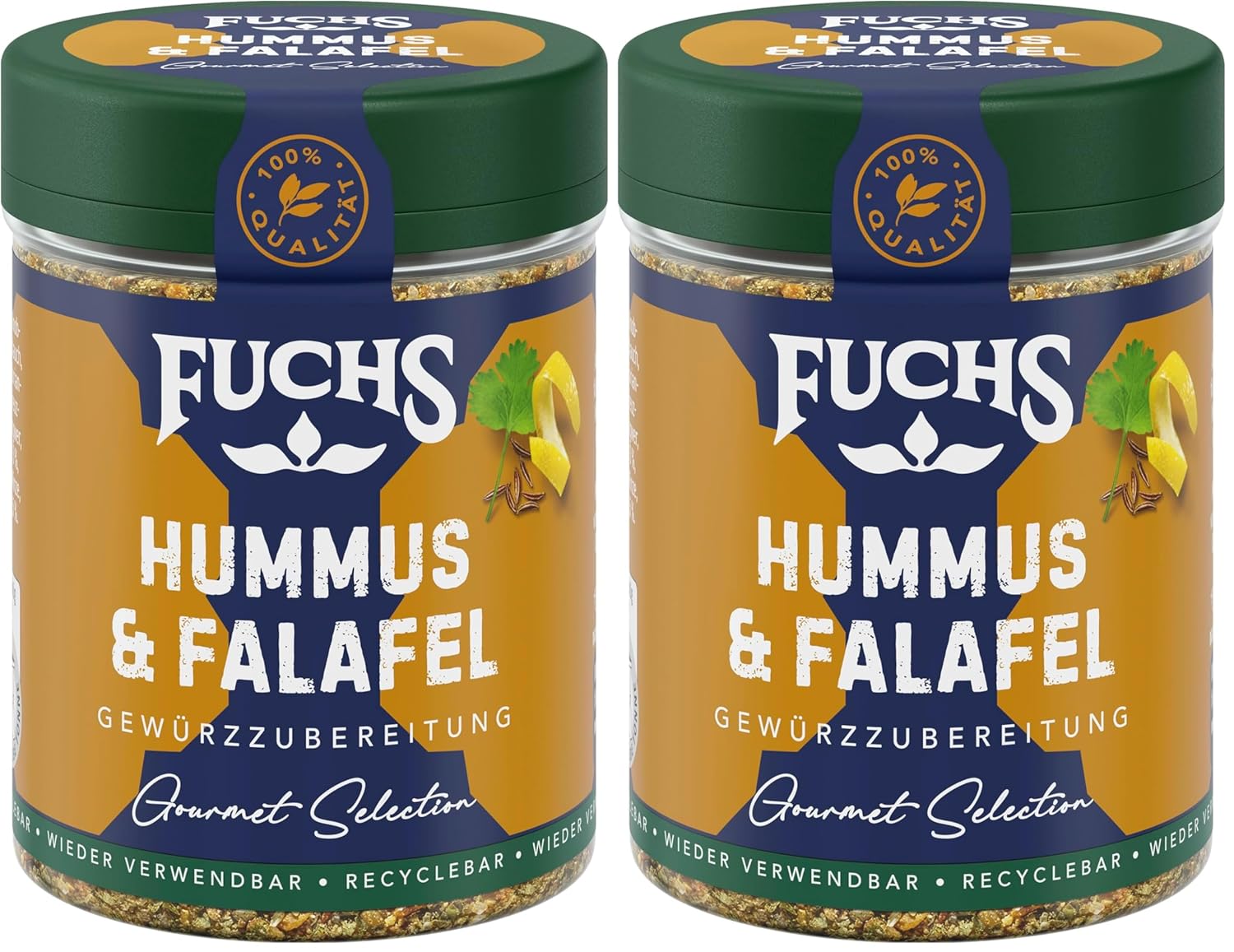 Fuchs Spices Gourmet Selection Mellanöstern/Afrika - Couscous och Bulgur Spice Mix Påfyllningsbar kryddmix för kryddning Bulgurrätter Vegansk 55g