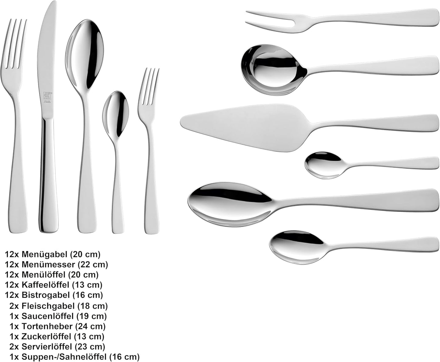 ZWILLING Soho bestickset, 68 delar, för 12 personer Kitchen Naty Shop