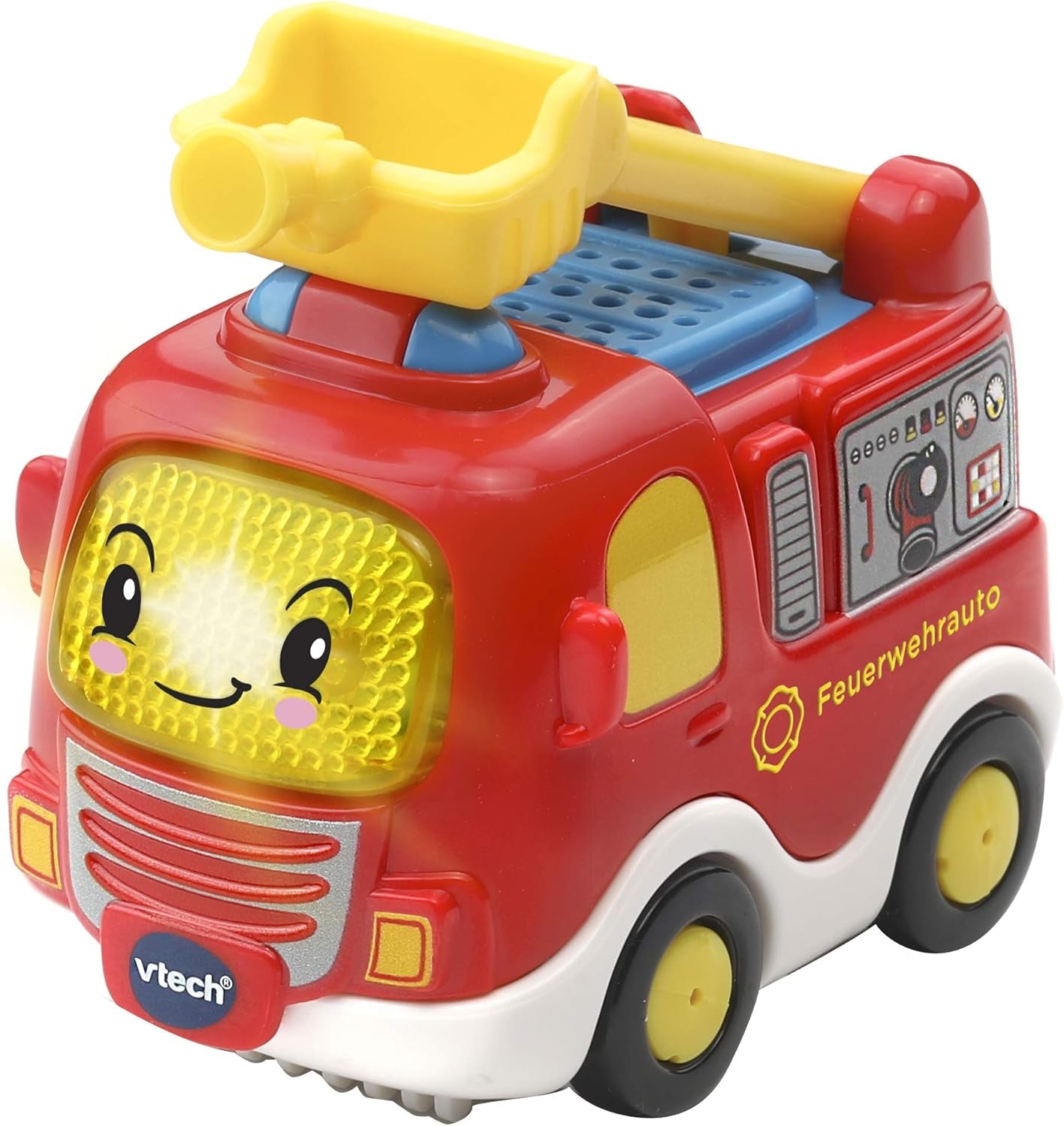 Vtech TUT TUT Baby Flitzer - Polis - För 1-5 år & TUT TUT Baby Flitzer - Brandbil - Leksaksbil med musik, ljusknapp, meningar och intressanta ljud - För 1-5 år Baby Toys Naty Shop